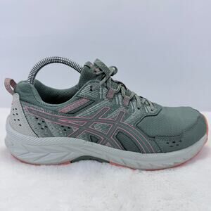 ASICS Gel Venture 9 Womens Trail Running Shoes Green Coral Size 9.5